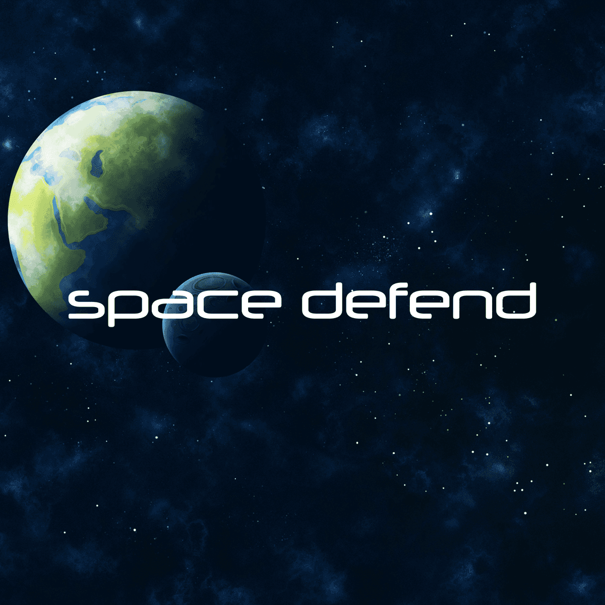 Space Defend game - Protect your base from space invaders.