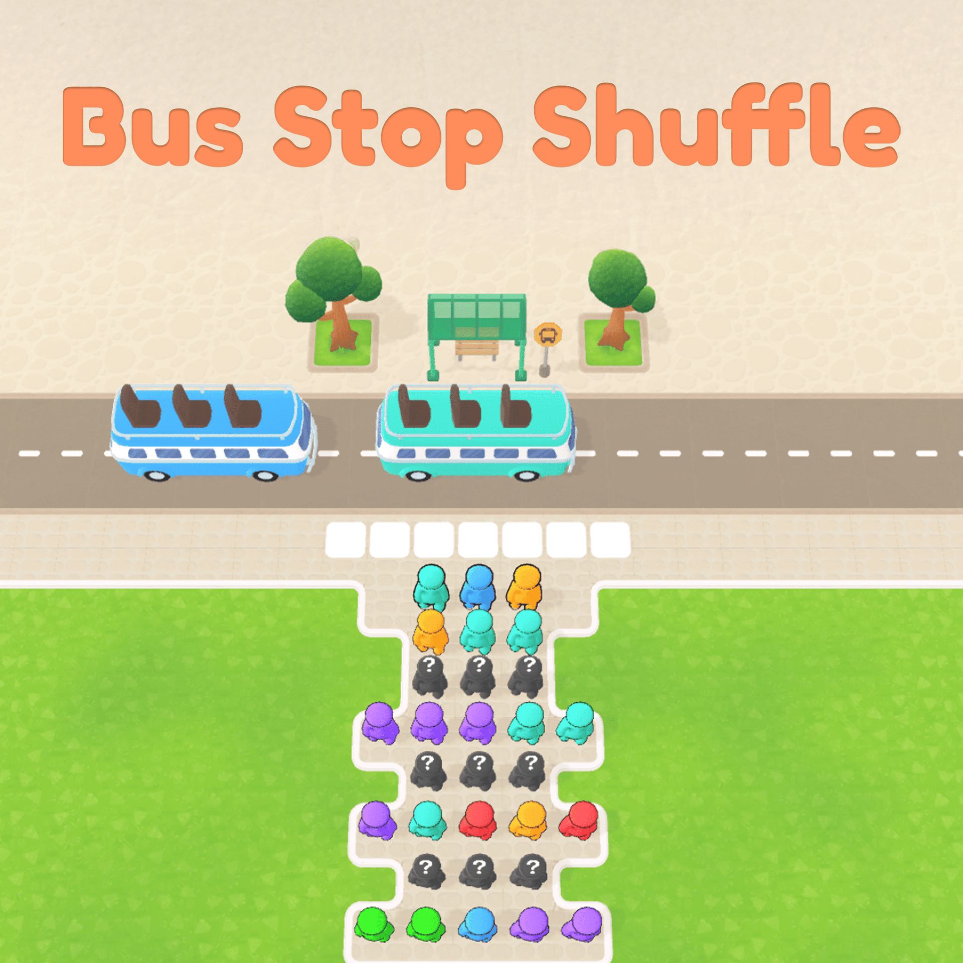 Bus Stop Shuffle - Puzzle Game to train your brain