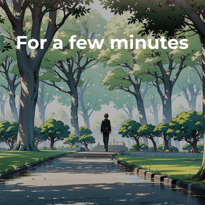 For a few minutes - Anime Visual novel about the love