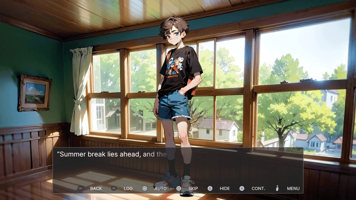 Blue Notebook game screenshot