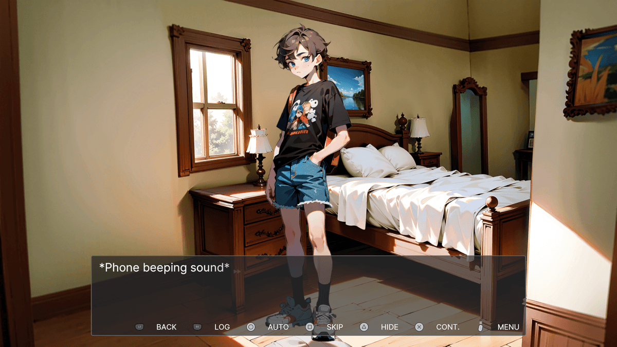 Blue Notebook game screenshot