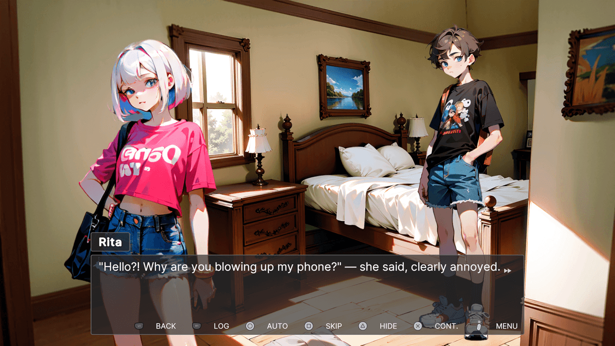 Blue Notebook game screenshot