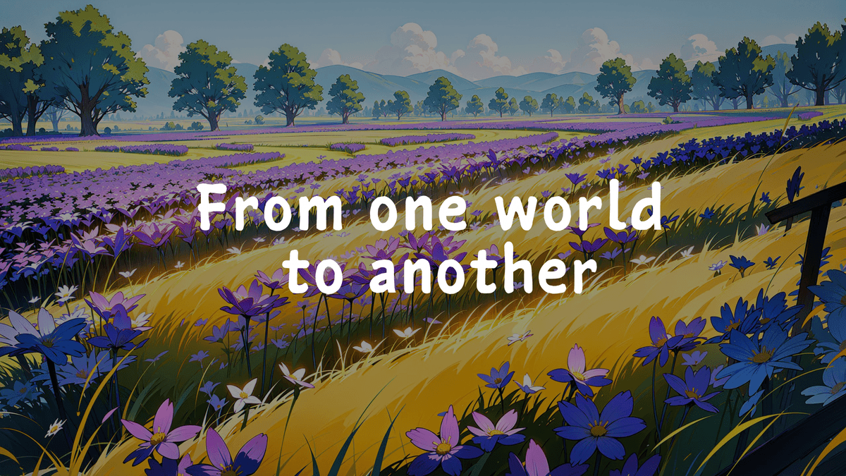 From one world to another - Game menu
