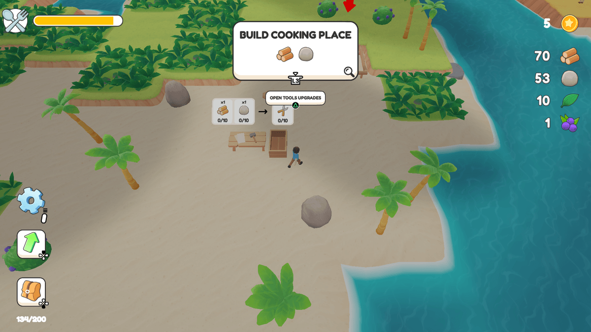 Island Trouble - Buillding and crafting