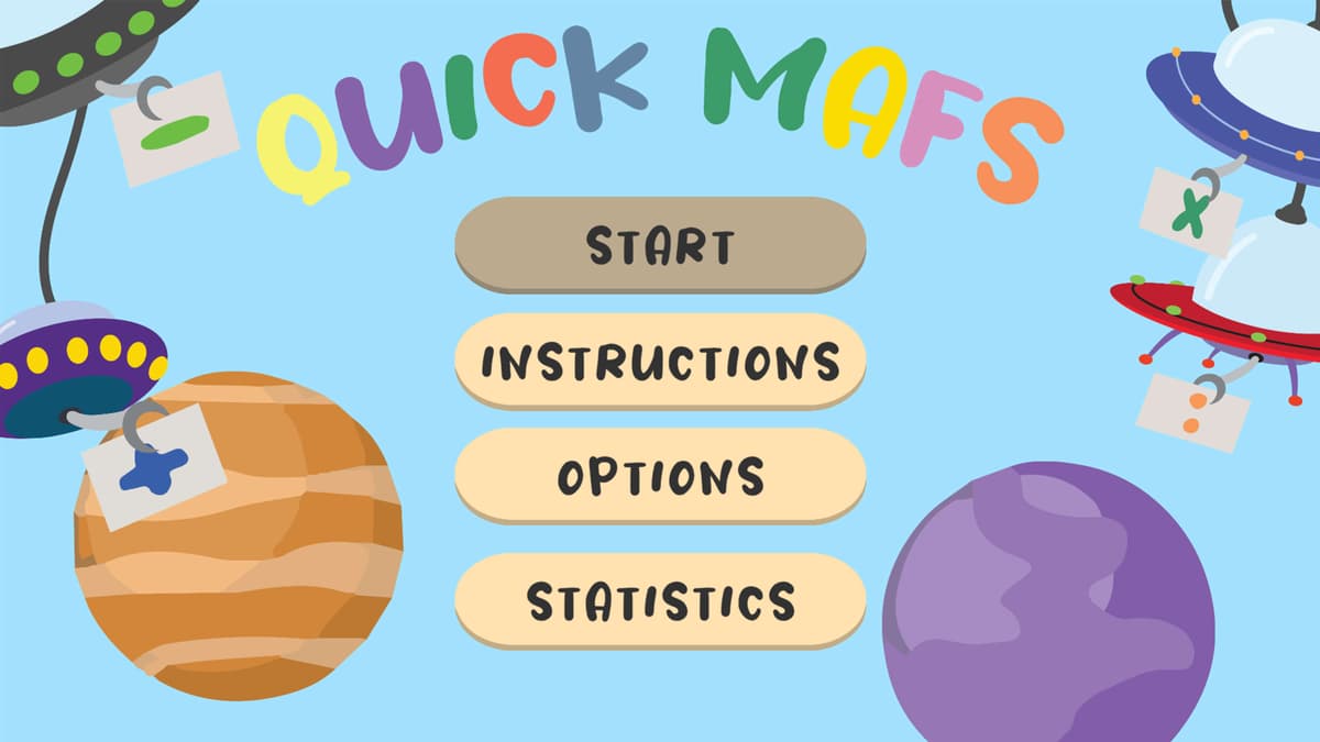 Quick Mafs game level showcasing math challenges