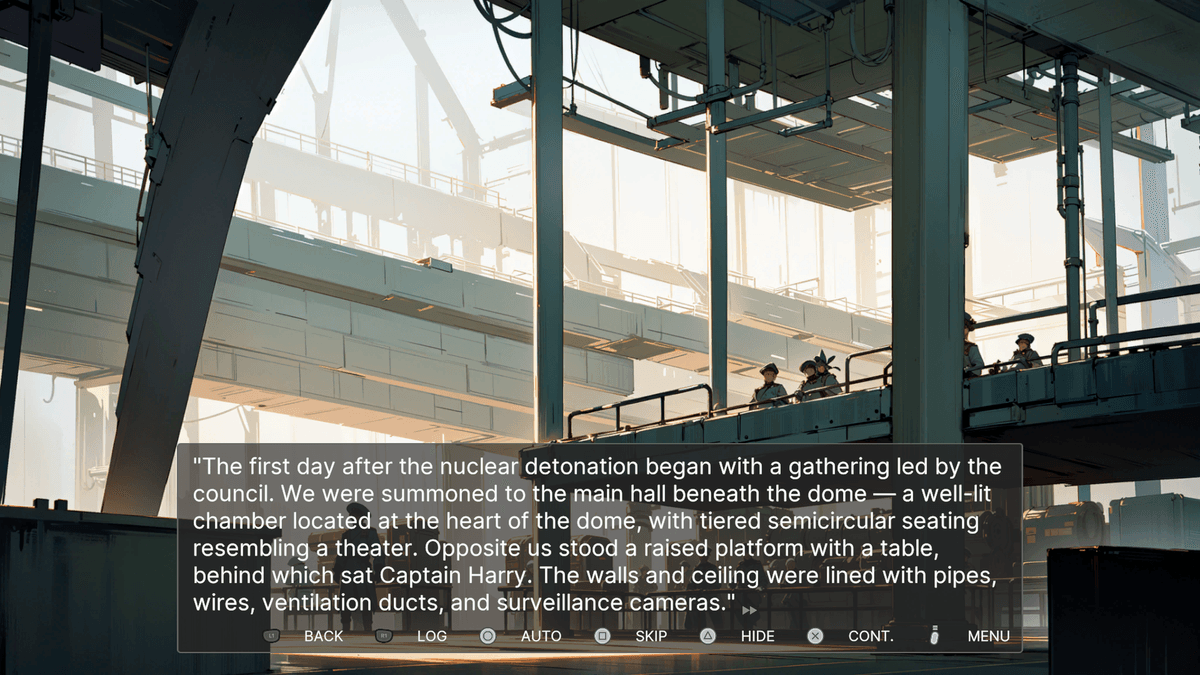 Silence under the dome - Comic scene of Rory and Grandpa discovering a glowing cross on a hill during their Easter adventure