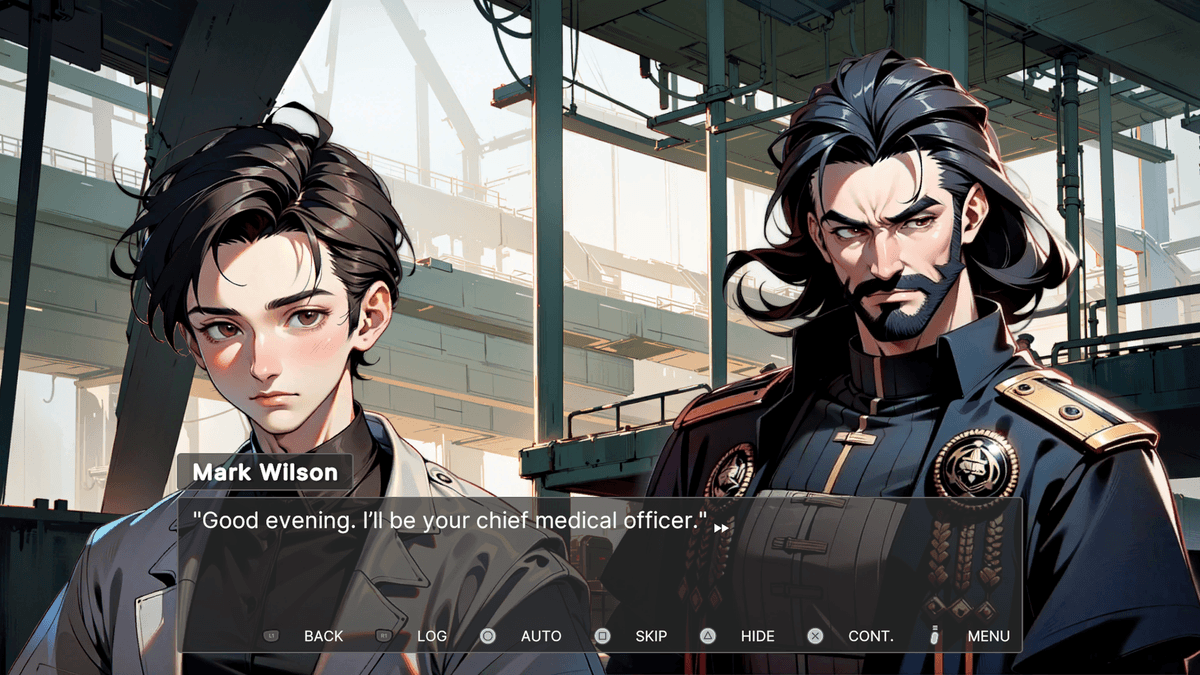 Silence under the dome - Illustration of Rory meeting biblical figures in a sunny meadow while Grandpa explains the Easter story