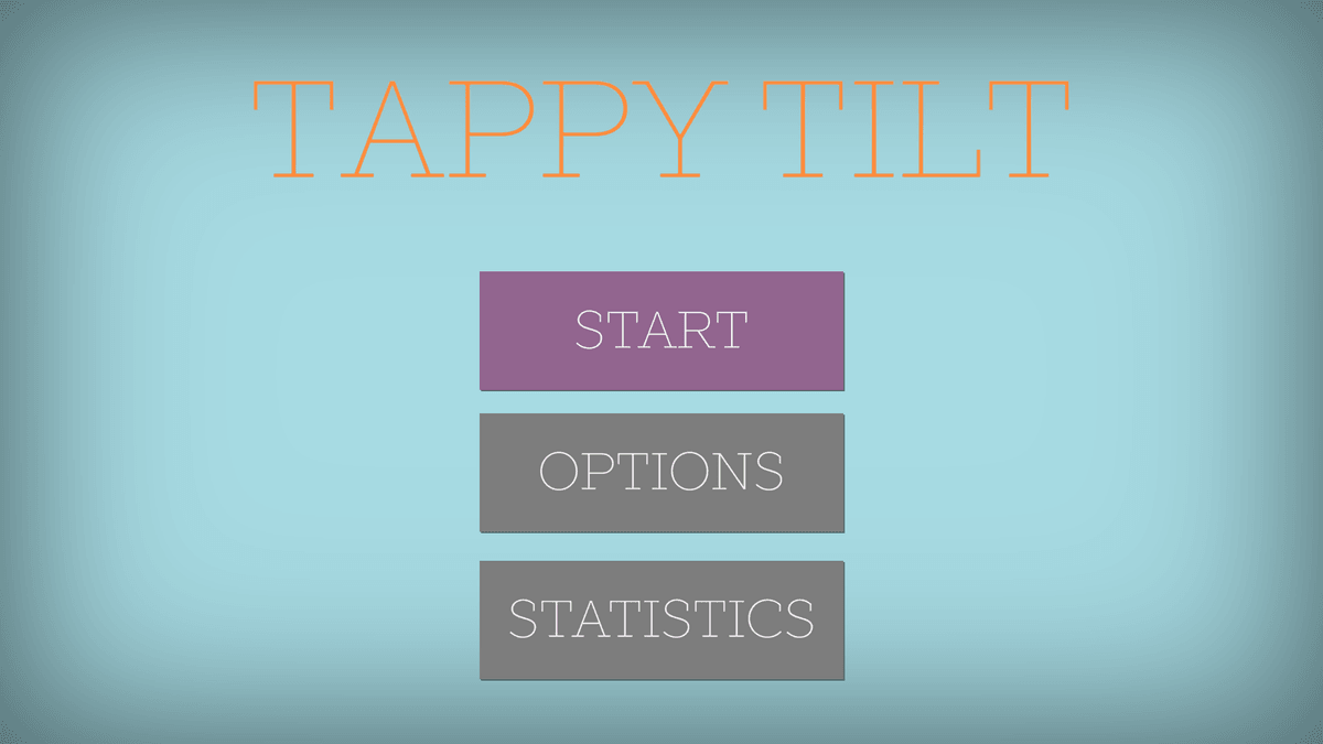 Tappy Tilt game screen showing tilting puzzle