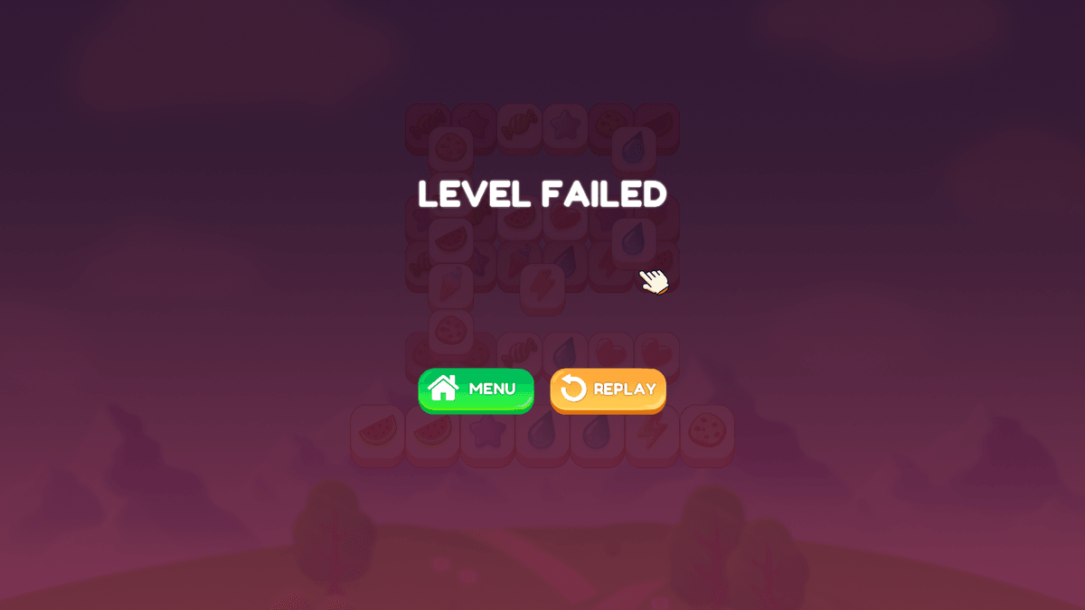 Tile Jong - level failed you have to go again